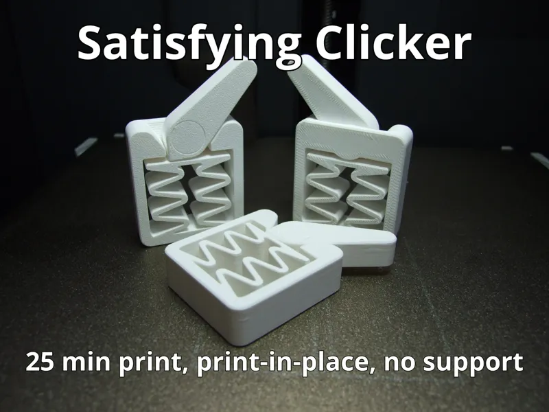 Lever Clicker - print-in-place
