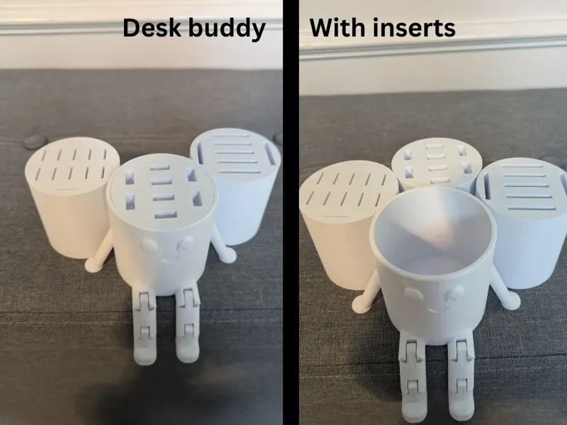 Desk organizer with inserts (sellable)