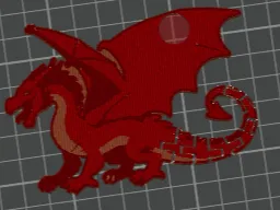flexi dragon keychain