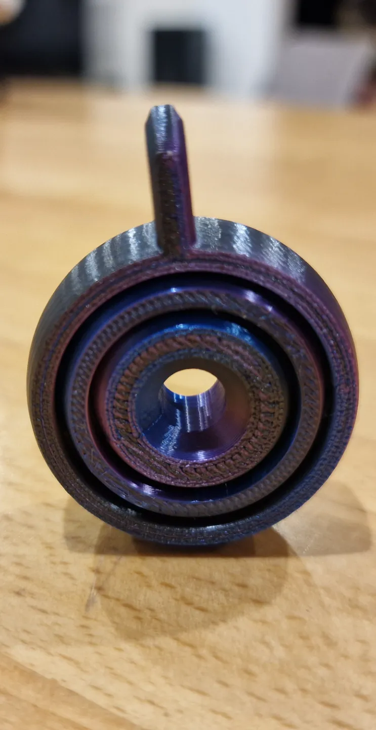 Smooth Fidget Spinner Keychain