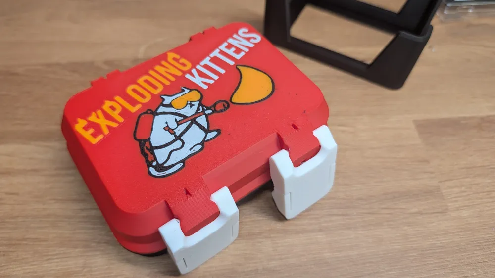 Exploding Kittens card deck box - Free 3D Print Model - MakerWorld