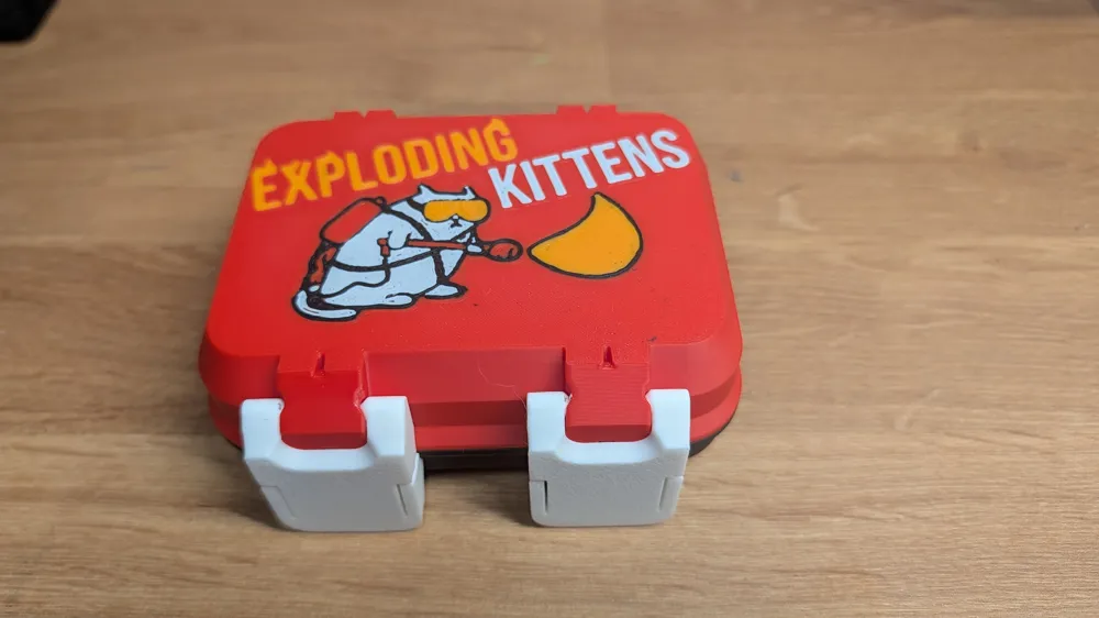 Exploding Kittens card deck box - Free 3D Print Model - MakerWorld