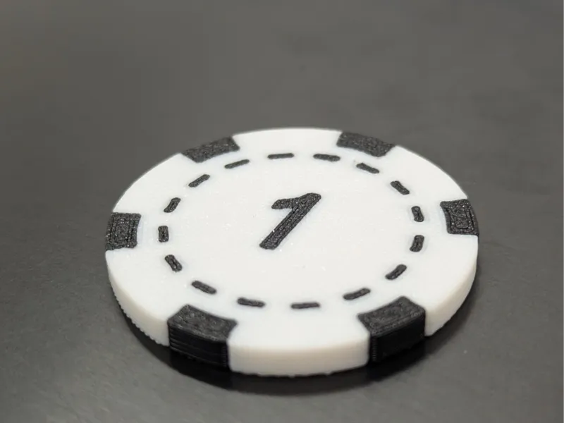 1 chip for poker game 39mm