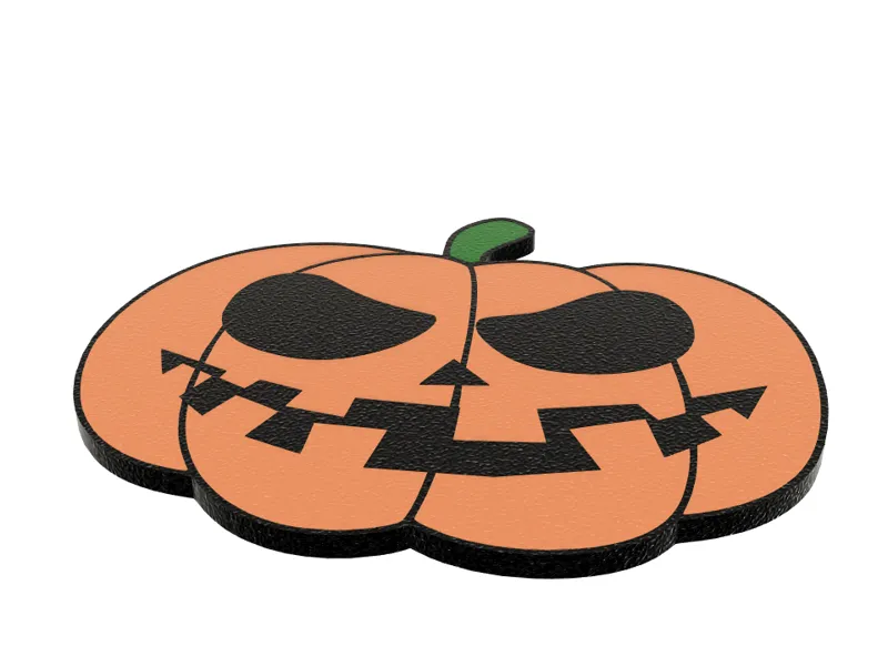 Halloween pumpkin coaster