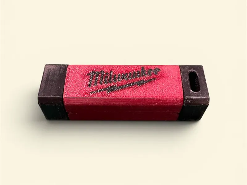 Mini livella a bolla portachiavi - Stile Milwaukee