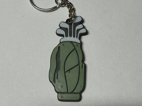 golf bag keychain