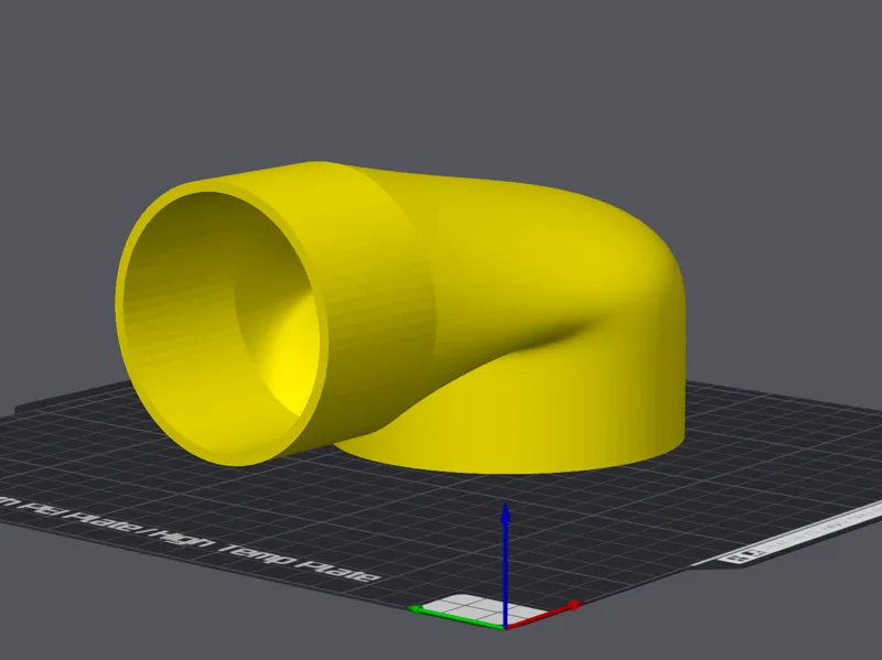 Abluftadapter 96mm auf 75mm 
