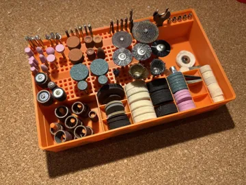 Soporte: Dremel Bit Caddy – Skådis / Gridfinity — vista de referencia 4
