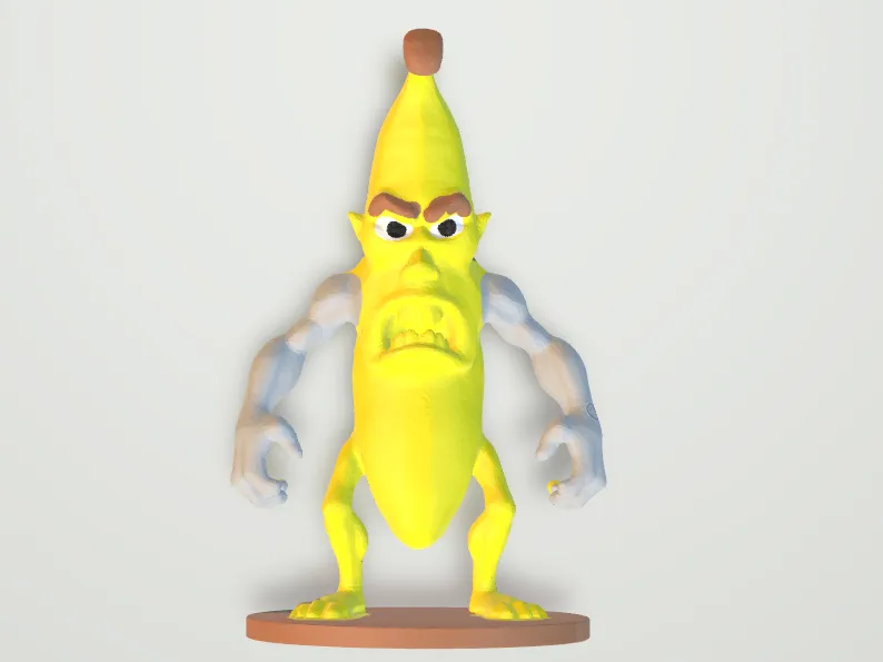 Angry Banana with Legs The furious fruit