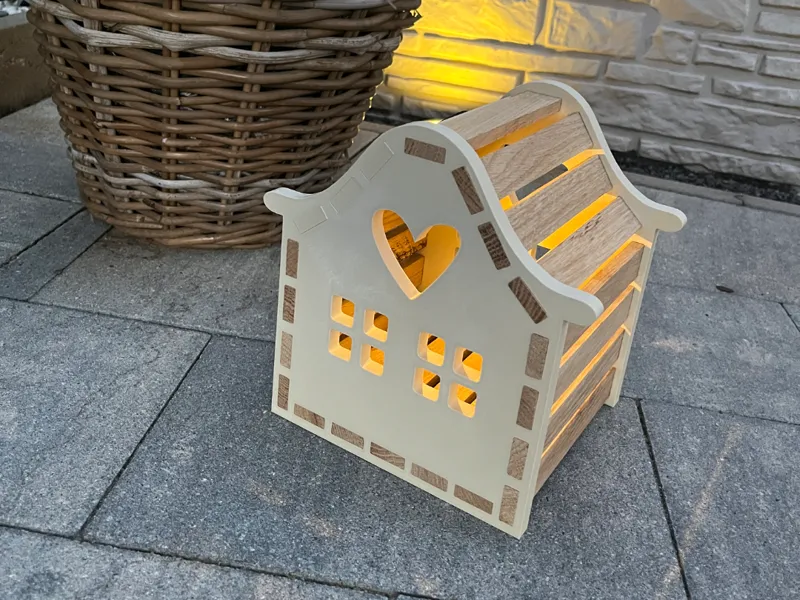Solarlampe Klötzchenhaus