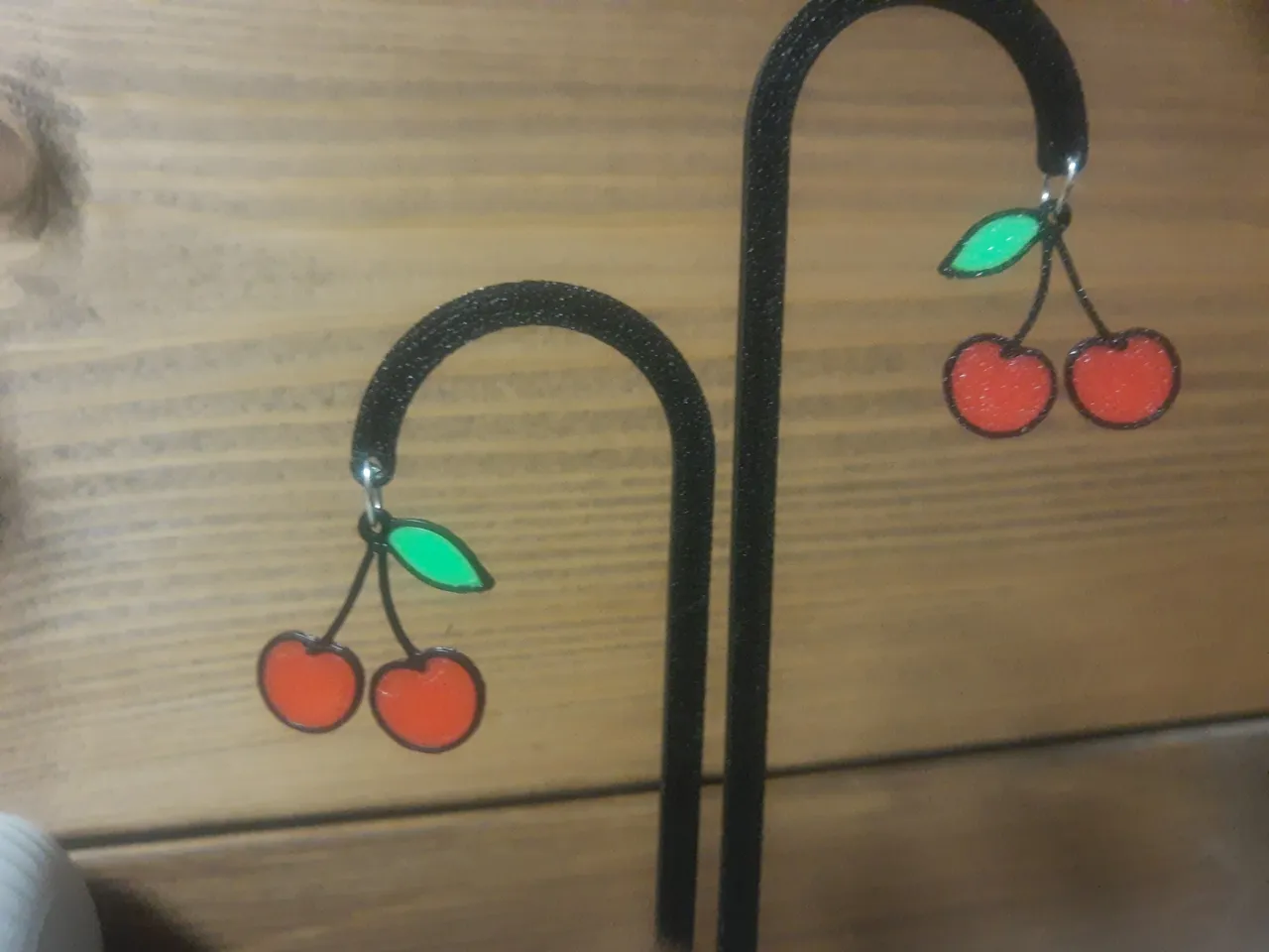 Apple & Cherry Earrings –Fruit Jewelry view 2