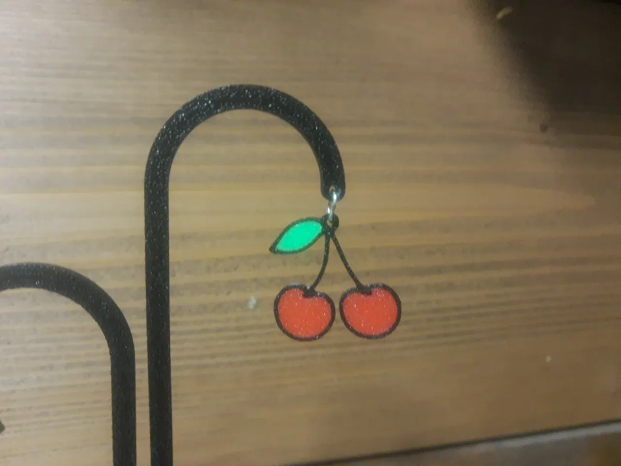 Apple & Cherry Earrings –Fruit Jewelry view 3