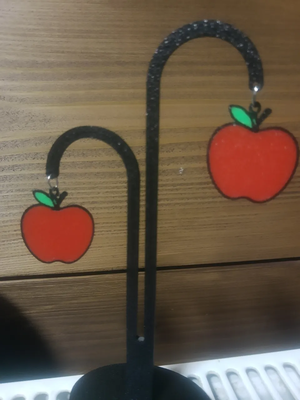Apple & Cherry Earrings –Fruit Jewelry view 4