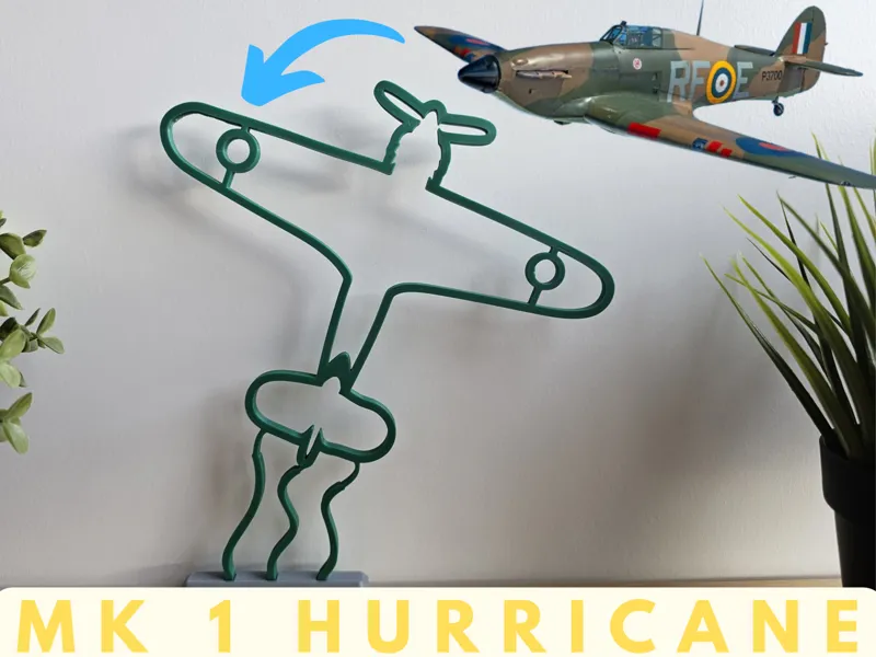 MK 1 Hurricane Model with Stand