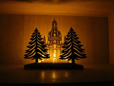 Classic Saxon Christmas decoration for LED light