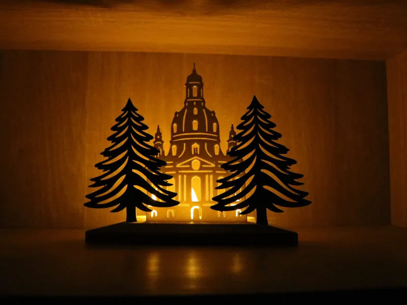 Weihnachtsdeko klassisch sächsisch für LED Licht