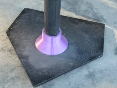 Batting Tee Repair/Reinforcement Base Tear-Out