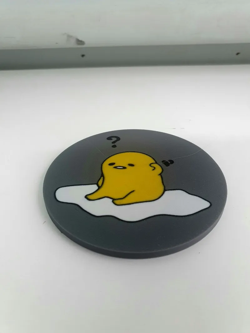 Gudetama Coaster 4 colour Print