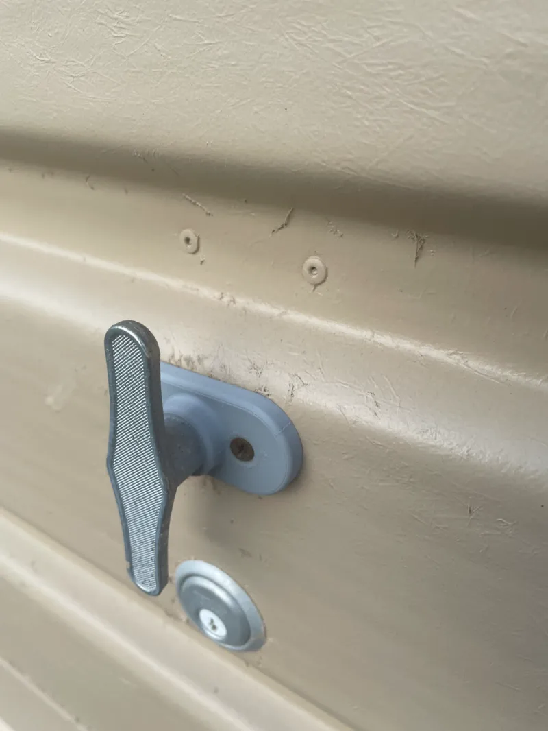 Garage door flange