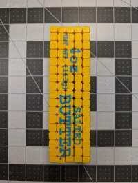 With Text, 2 Colors, Variable Layer (0.2mm), 1W, 0% Inf