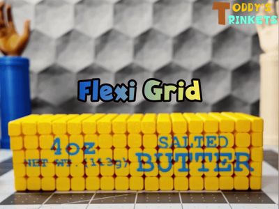 Flexi Grid Salted Butter (Cascading Fidget Toy)