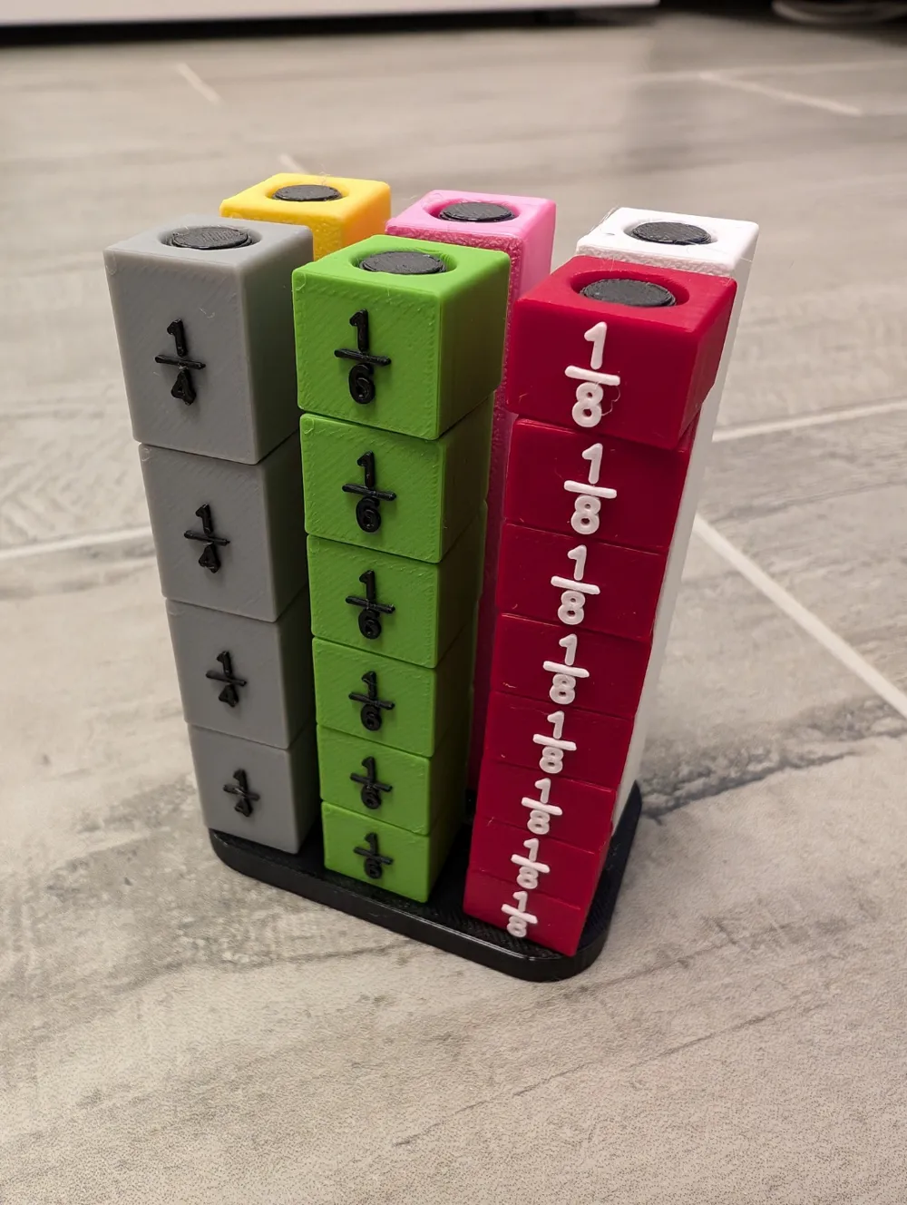 Mathematics fraction tower by yoshi74 - MakerWorld