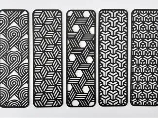 Geometric Line Art Bookmarks