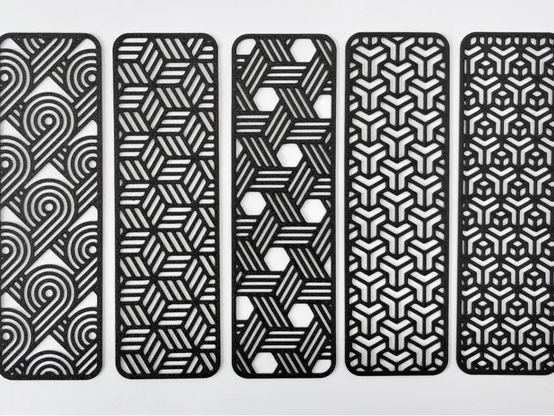 Geometric Line Art Bookmarks