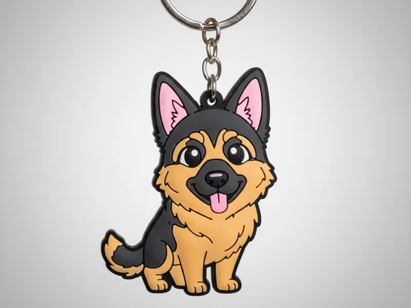 LLAVERO PASTOR ALEMÁN (GERMAN SHEPHERD KEYCHAIN)