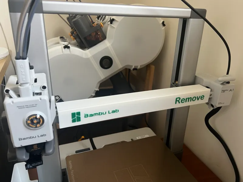 Bambulab A1 x axis dust cover
