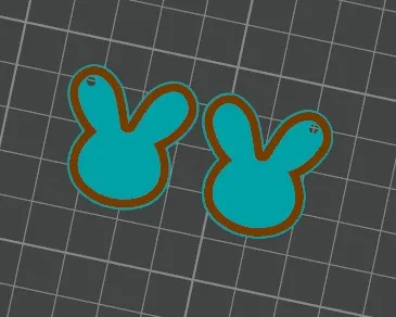 Bunny Earrings view 3
