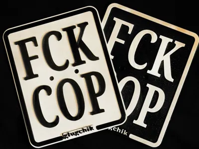 FCK COP plate 