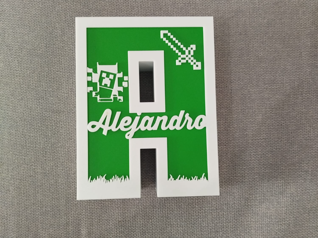 inicial A minecraft personalizable