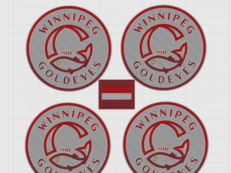 Winnipeg Goldeyes Coasters. 100mm