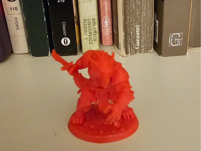 Figurine guerrier loup