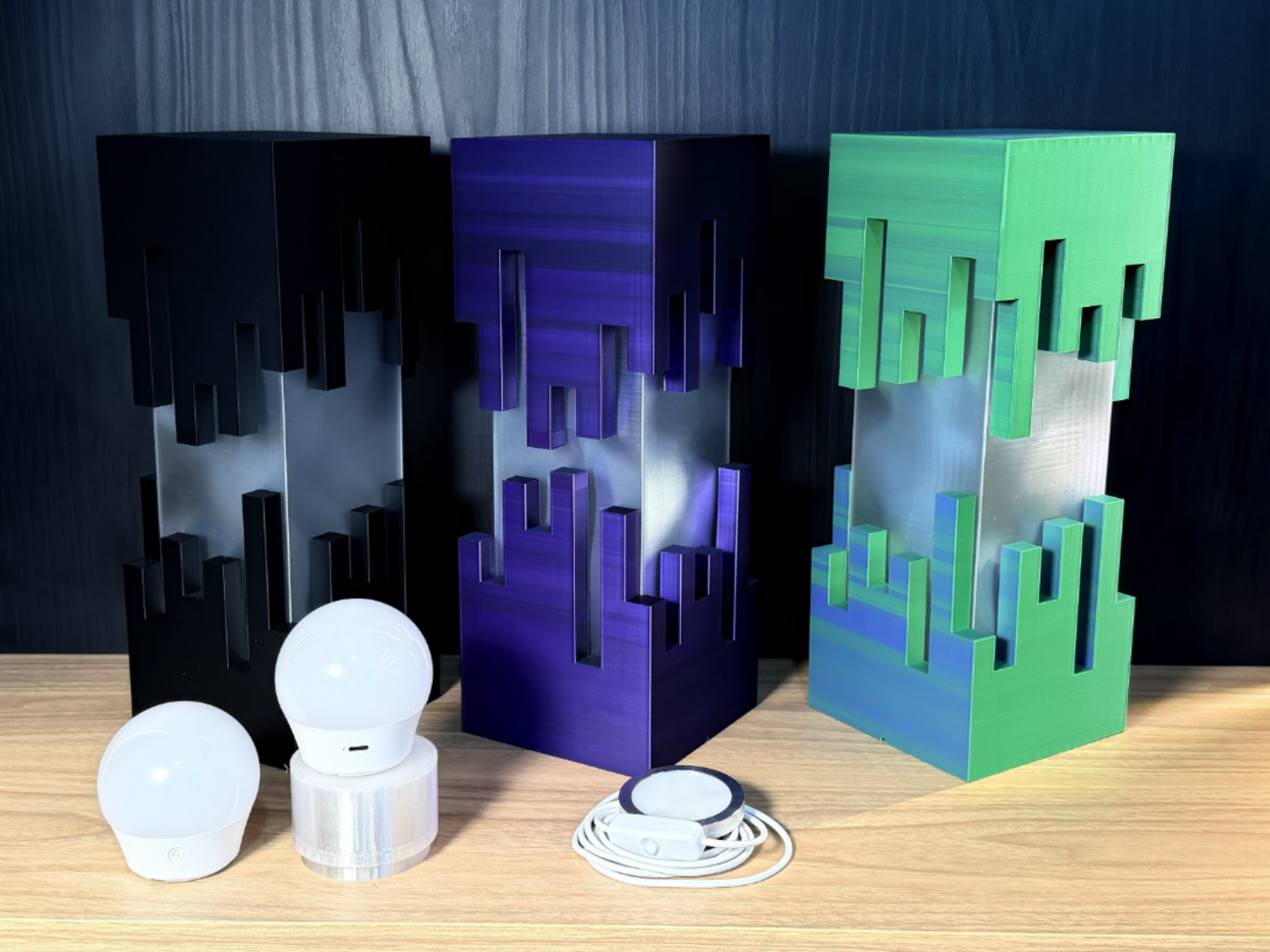 Luminária estilo Minecraft - 1