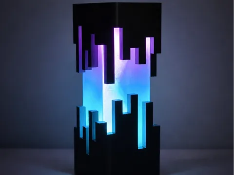 Accesorio de iluminación decorativa: Luminária estilo Minecraft — referencia de MakerWorld
