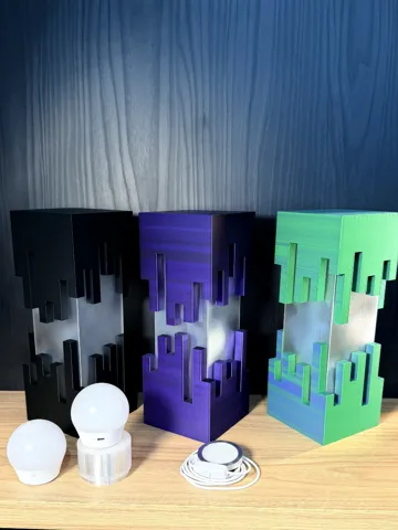 Accesorio de iluminación decorativa: Luminária estilo Minecraft — vista de referencia 2