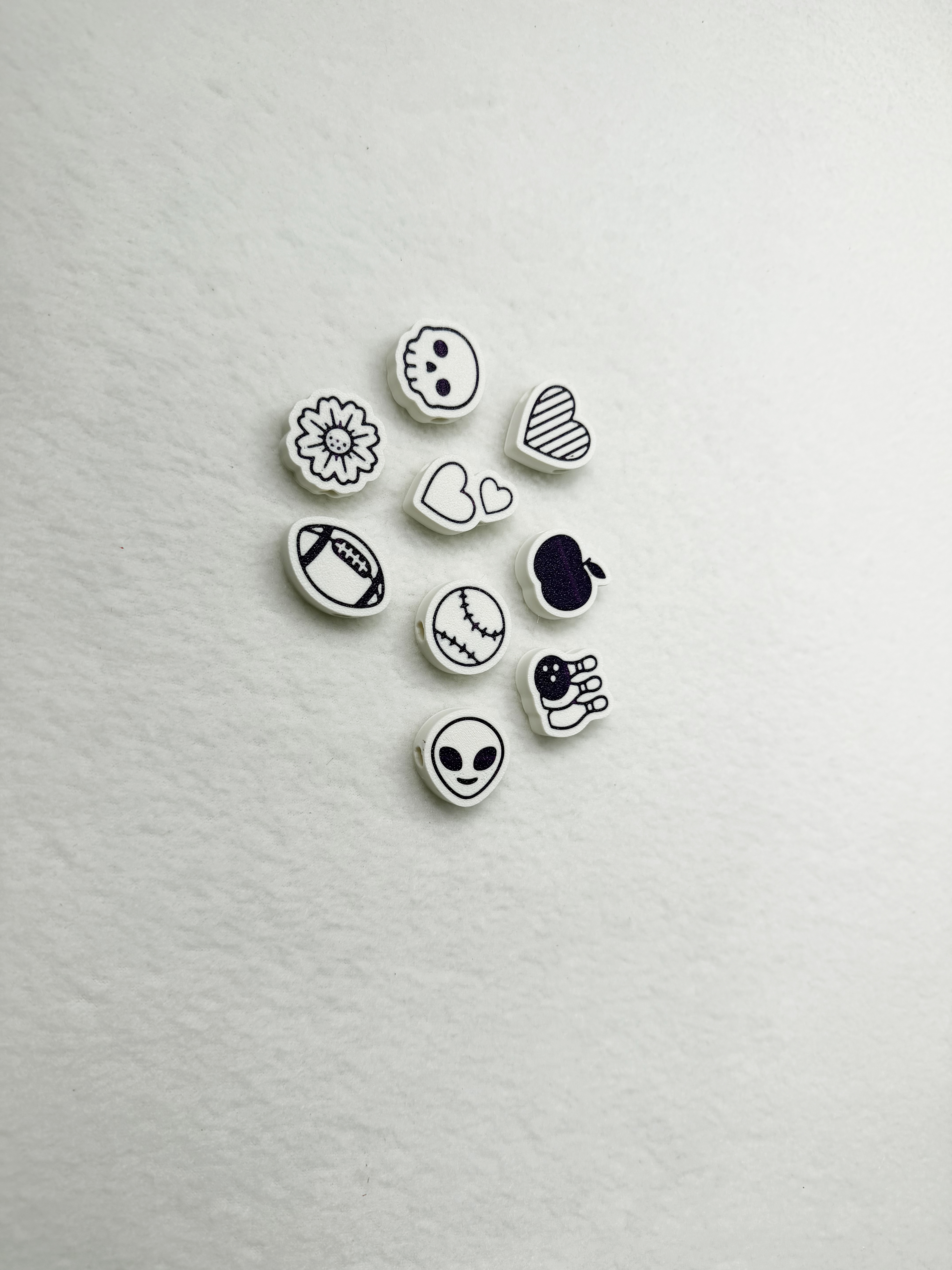 Customizable Large Sports & Emoji icon Beads - 1