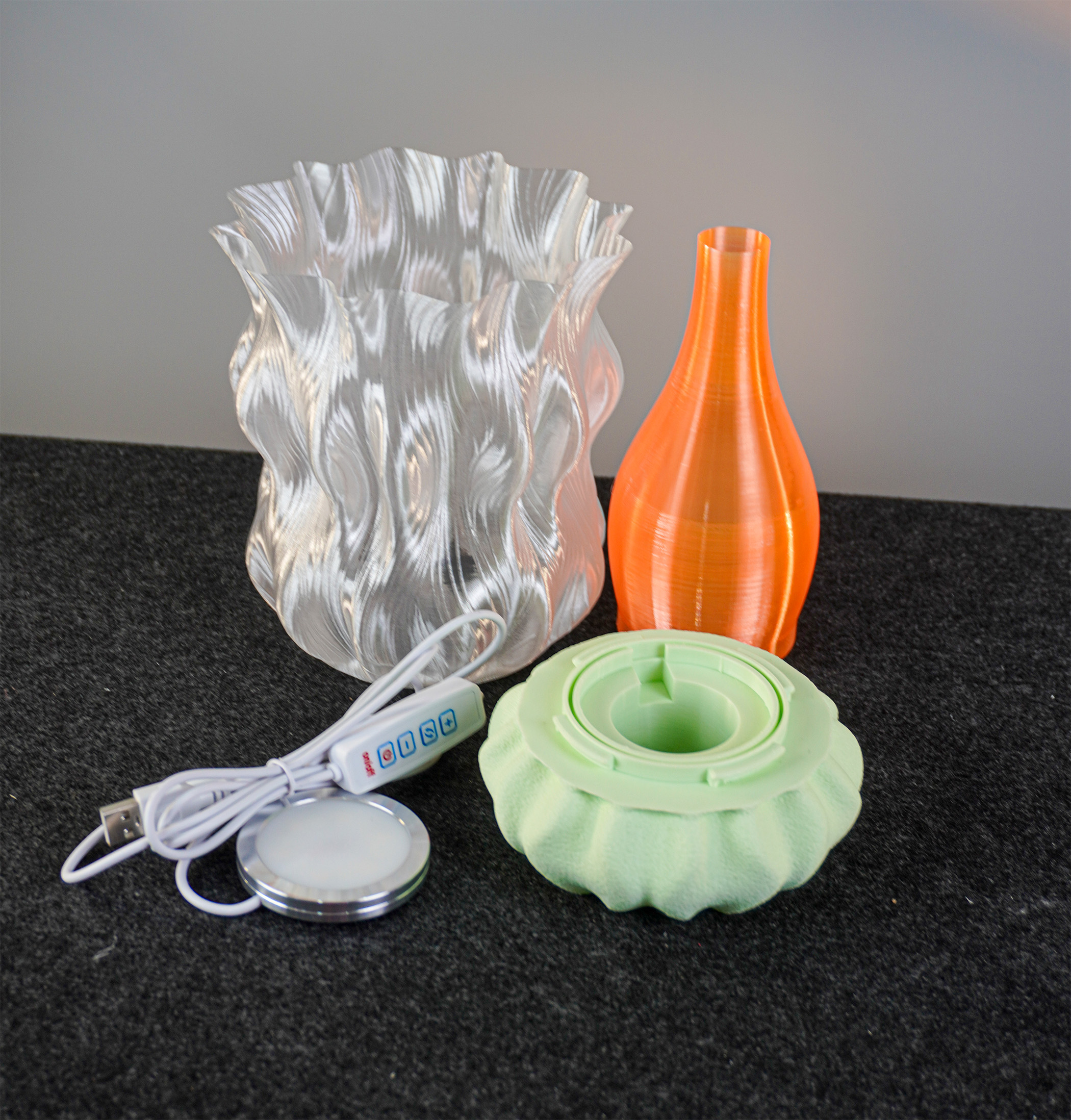 Mossglow Lite Lamp – Compact Organic LED Decor - 1