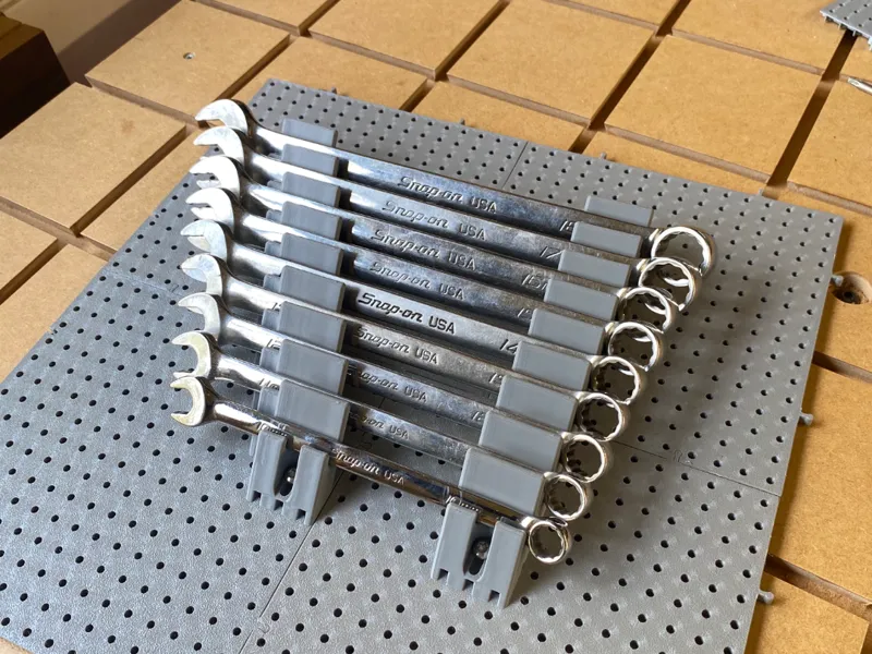 Wrench / Spanner Holders - Tool Grid - No Gaps