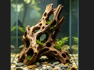 鱼缸造景  微景观造景 枯木树洞  幼鱼/爬宠躲避屋<幽木游仙>