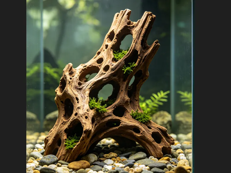 鱼缸造景  微景观造景 枯木树洞  幼鱼/爬宠躲避屋<幽木游仙>