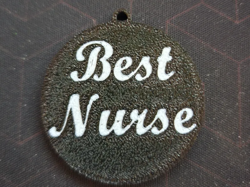 Best Nurse Keychain - 40mm diameter