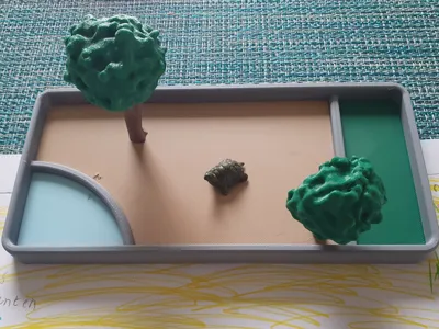Playpen for a Toy Turtle