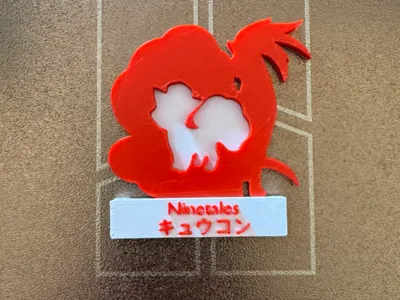 Pokemon Ninetales evolution simple diorama