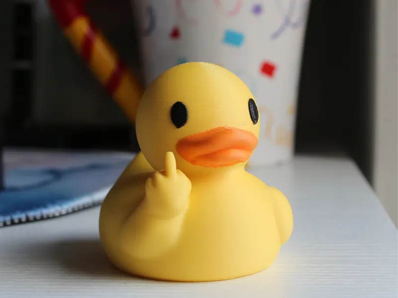 Middle Finger Rubber Duck