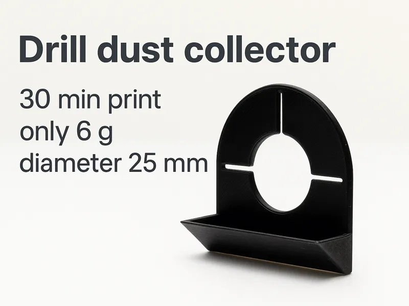 Drill dust collector - diameter 25 mm