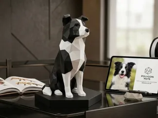 Border Collie Scultura