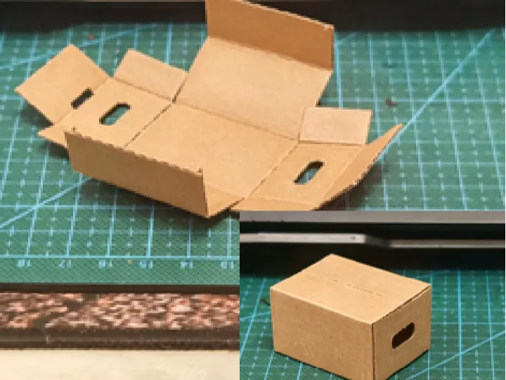 折叠纸箱模型（40*30*20mm）